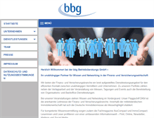 Tablet Screenshot of bbg-gruppe.de